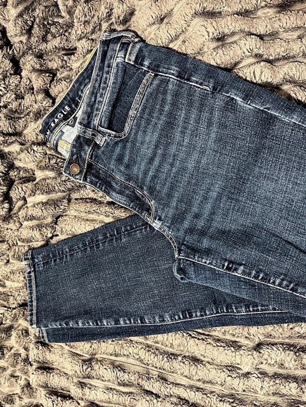 AE Women's Denim Skinny Jean in Blue New